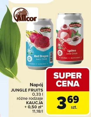 Napój Jungle Fruits Allcor promocja w Carrefour Market
