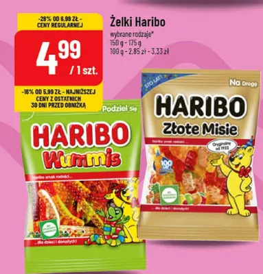 Żelki Haribo różne rodzaje promocja w POLOmarket