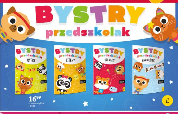 Książka Bystry przedszkolak Litery Wilga promocja w Empik