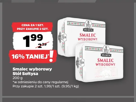 Smalec wyborowy Stół Sołtysa promocja w Netto