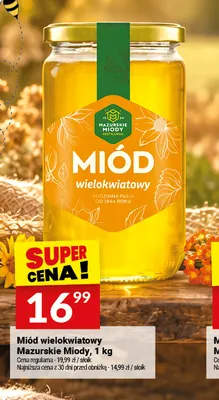 Miód wielokwiatowy Mazurskie Miody promocja w Twój Market
