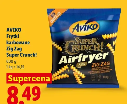 Frytki karbowane Zig Zag Super Crunch! Aviko promocja w Lidl