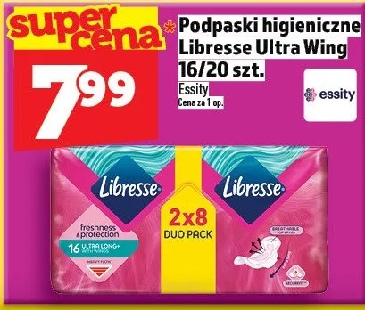 Podpaski higieniczne Libresse Ultra Wing promocja w TOPAZ