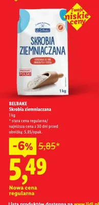 Skrobia ziemniaczana Belbake promocja w Lidl
