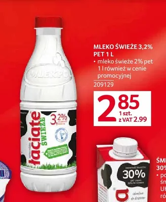 Mleko świeże Łaciate 3,2% promocja w Selgros