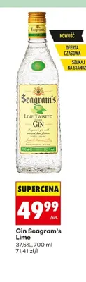 Gin Seagram's Lime promocja w Biedronka