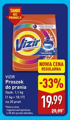 Proszek do prania Vizir promocja w Aldi