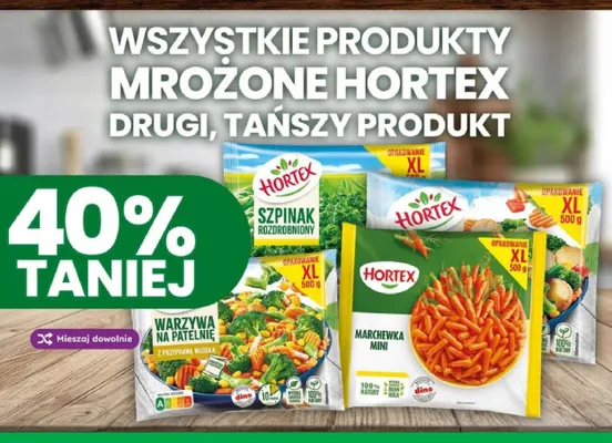 Warzywa na patelnię z przyprawą włoską Hortex promocja w Dino