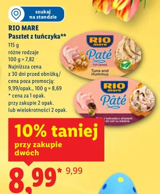 Pasztet z tuńczyka promocja w Lidl