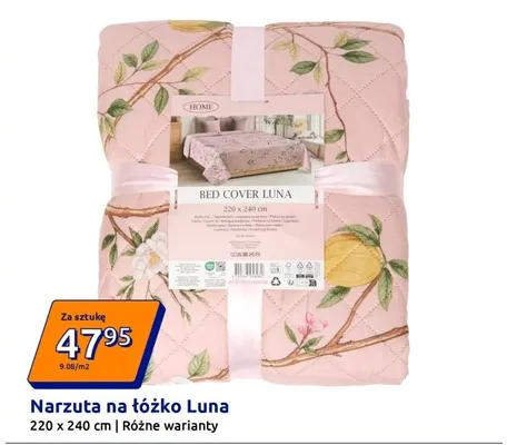 Narzuta na łóżko Luna 220x240 cm różne warianty promocja w Action