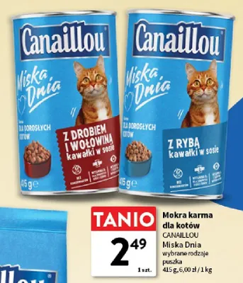 Mokra karma dla kotów Canaillou Miska Dnia z rybą w sosie promocja w Intermarche