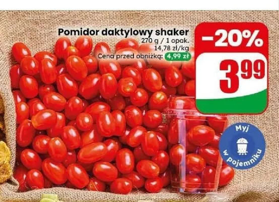 Pomidor daktylowy shaker promocja w Dino