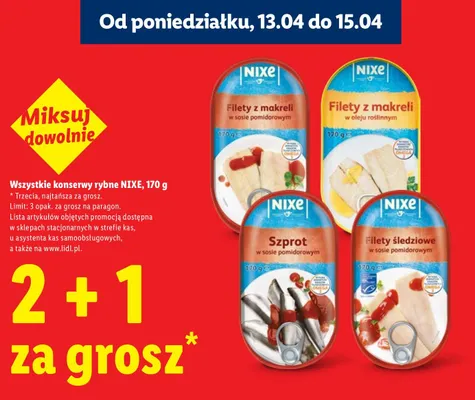 Konserwy rybne szprot w sosie pomidorowym promocja w Lidl