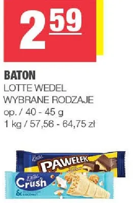Baton wybrane rodzaje promocja w SPAR