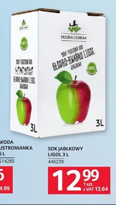 Sok jabłkowy Dolina Czerska Ligol promocja w Selgros