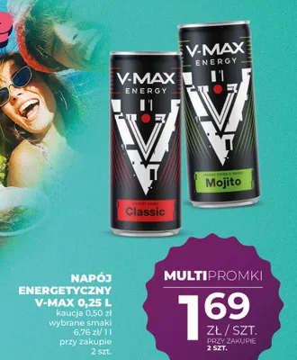 Napój energetyczny V-Max Classic promocja w Duży Ben