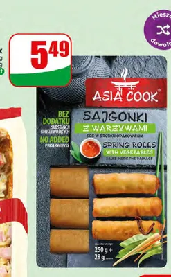 Sajgonki z warzywami Asia Cook promocja w Dino