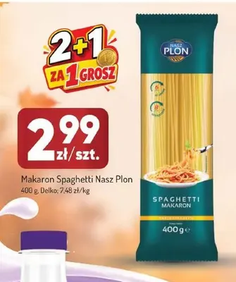 Makaron Spaghetti Nasz Plon promocja w Avita