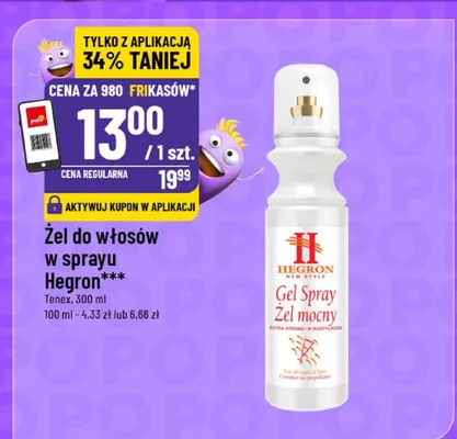 Żel do włosów w sprayu mocny promocja w POLOmarket