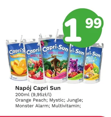 Napój Capri Sun Jungle promocja w Limonka