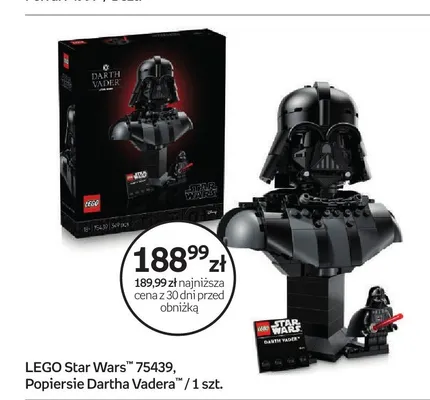Klocki LEGO Star Wars 75439 Popiersie Dartha Vadera promocja w Empik