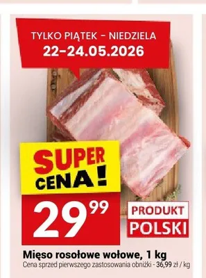 Mięso rosołowe wołowe polskie promocja w Twój Market
