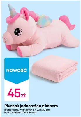 Pluszak jednorożec z kocem promocja w Pepco