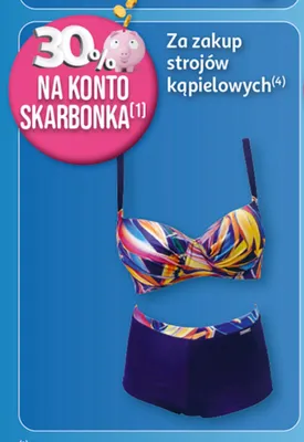 Stroje kąpielowe damskie promocja w Auchan