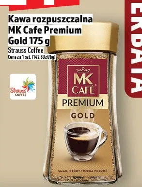 Kawa rozpuszczalna MK Cafe Premium Gold 175 g promocja w TOPAZ