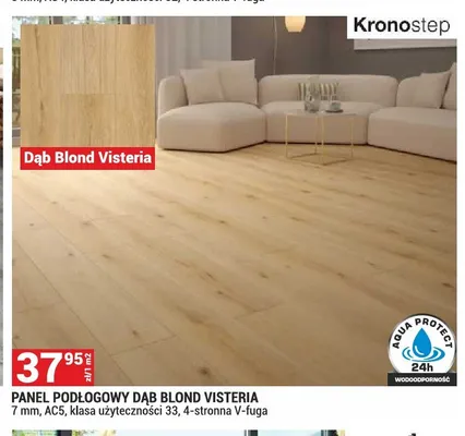 Panele podłogowe Kronostep Dąb Blond Visteria promocja w Merkury Market
