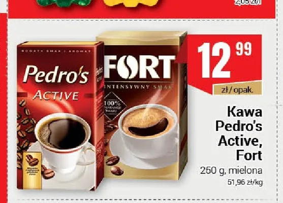 Kawa mielona Pedro's Active promocja w Premium Nasz Sklep