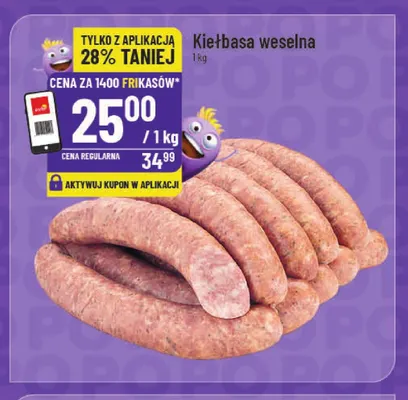 Kiełbasa weselna promocja w POLOmarket