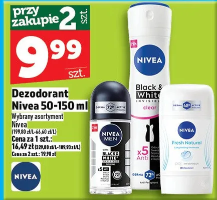 Dezodorant Nivea promocja w TOPAZ