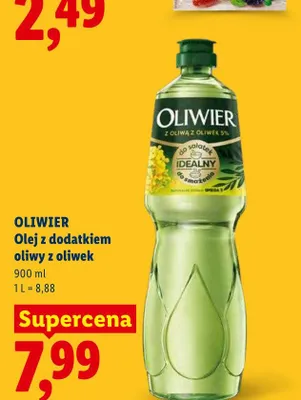 Olej z dodatkiem oliwy z oliwek Oliwier promocja w Lidl