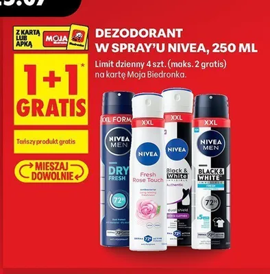 Dezodorant w sprayu Nivea Men Dry Fresh XXL promocja w Biedronka