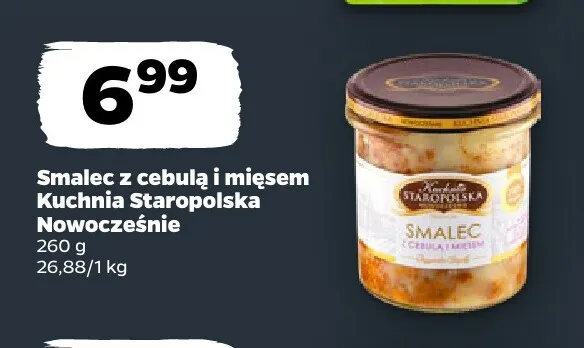 Smalec z cebulą i mięsem Kuchnia Staropolska Nowocześnie promocja w Netto