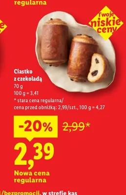 Ciastko z czekoladą promocja w Lidl