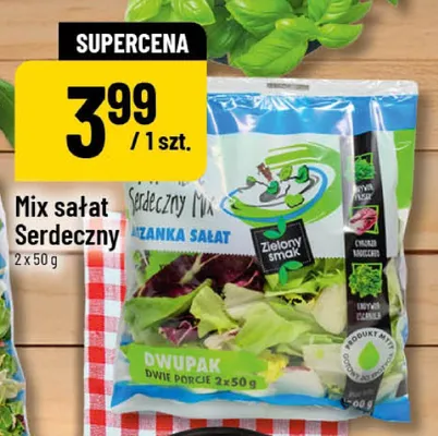 Mix sałat Serdeczny Zielony Smak 2-pak promocja w POLOmarket