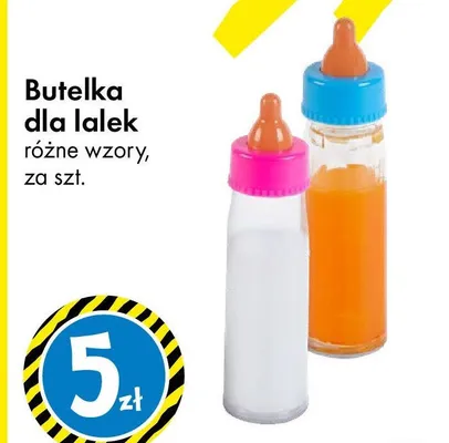Butelka dla lalek różne wzory promocja w Tedi