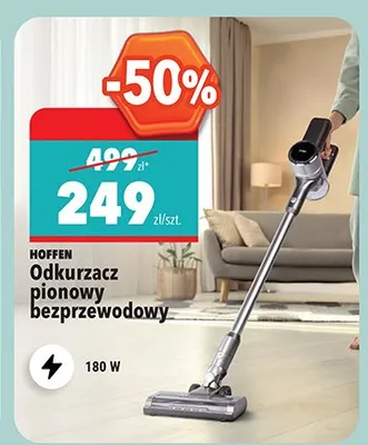 Odkurzacz pionowy bezprzewodowy HOFFEN 180W promocja w Biedronka