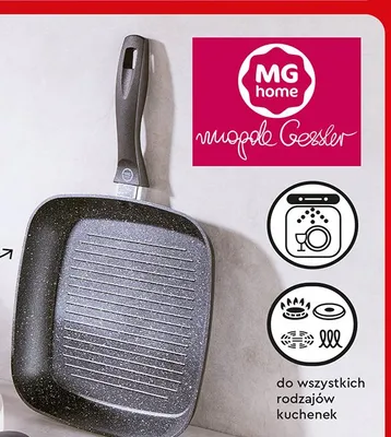 Patelnia grillowa o wym. 26 x 26 cm promocja w Biedronka
