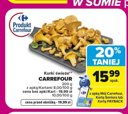 Kurki świeże Carrefour promocja w Carrefour Market