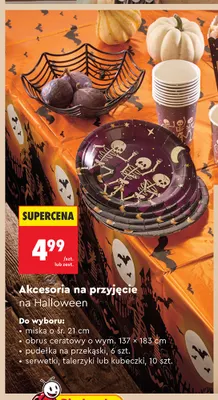 Akcesoria na przyjęcie na Halloween pudełka na przekąski promocja w Biedronka