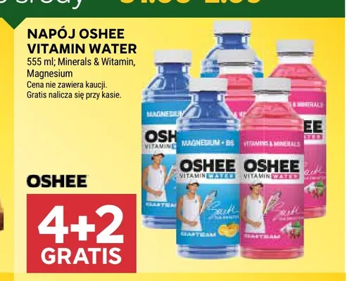 Napój Oshee Vitamin Water Magnesium promocja w Stokrotka