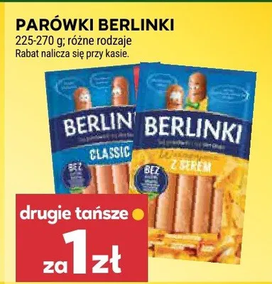 Parówki Berlinki promocja w Stokrotka