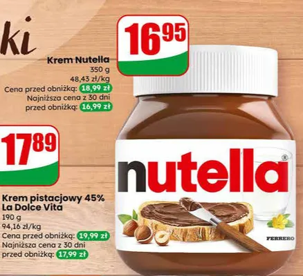 Krem pistacjowy 45% promocja w Dino