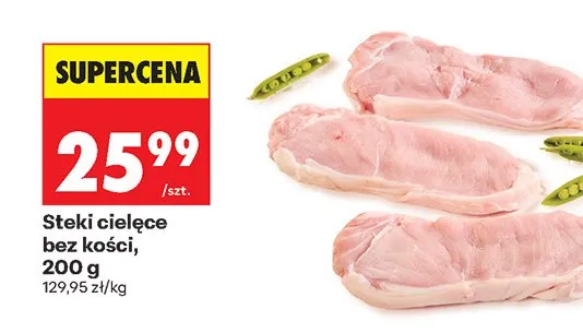 Steki cielęce bez kości promocja w Biedronka