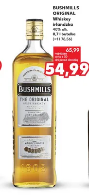 Whiskey irlandzka Bushmills Original promocja w Kaufland