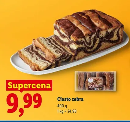 Ciasto zebra promocja w Lidl