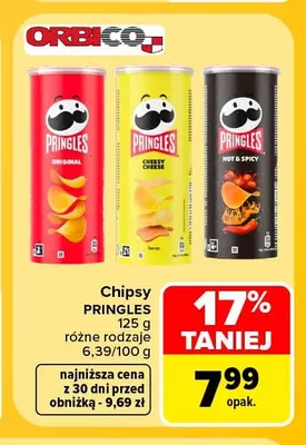 Chipsy Pringles Cheesy Cheese promocja w Carrefour